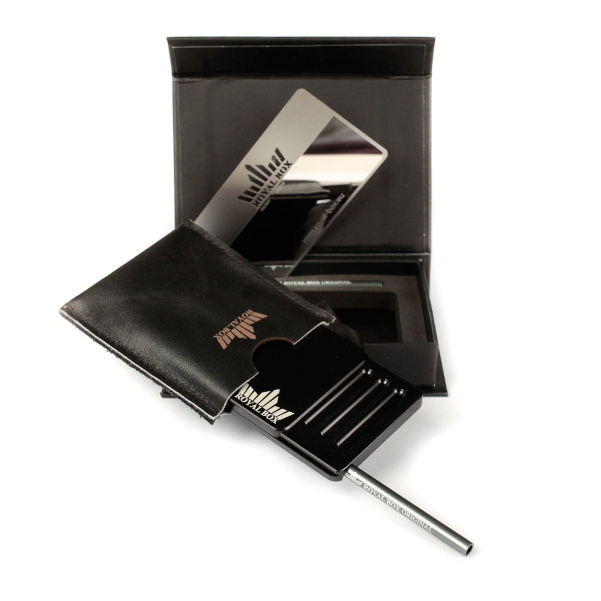 Royal Box Schnupfset - Sniff Kit - Schwarz Classic